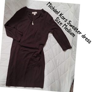 Brown sweater Mk dress